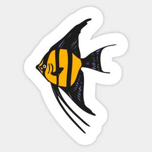 Tropical fish Sticker